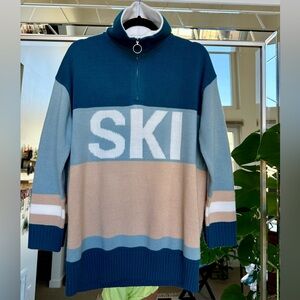Oversized 1/4 Zip Ski Sweater